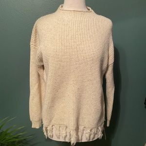 Frayed End Detail Sweater